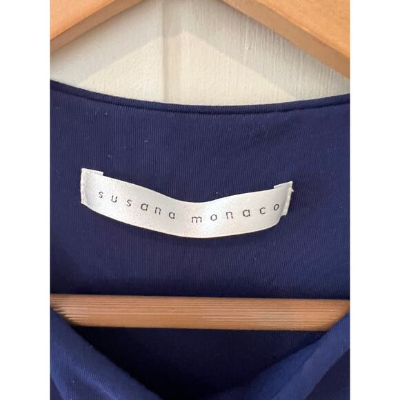 Susana Monaco Revolve Dark Blue Sleeveless Mini Dress M - Picture 4 of 5